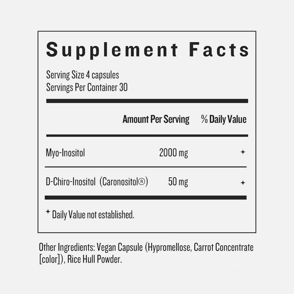 Pure Inositol 2050mg - 120 Capsules
