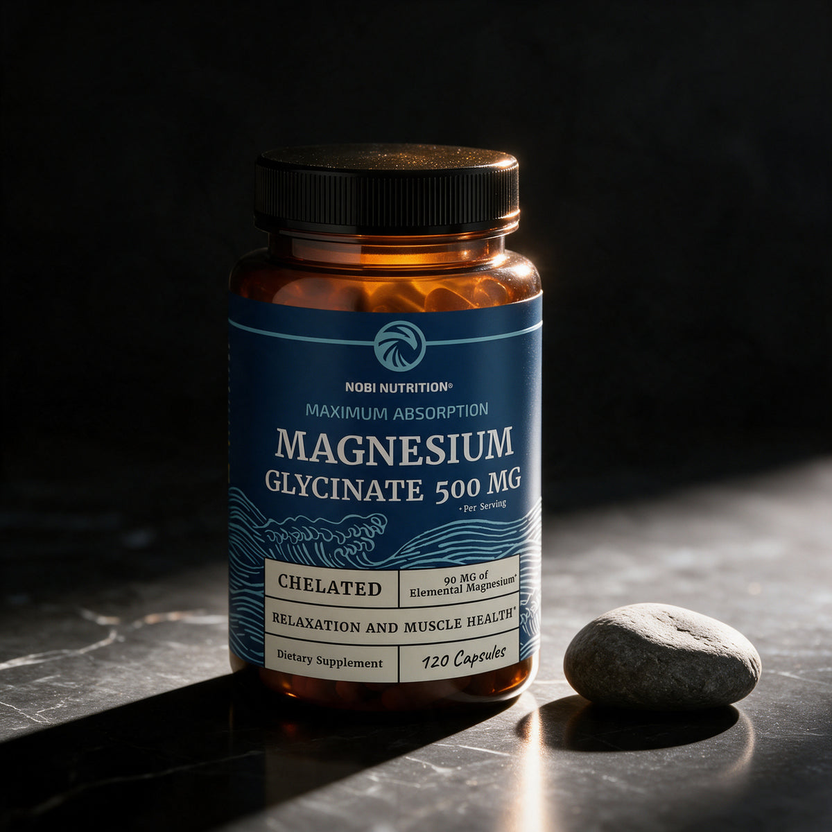 Nobi Nutrition - Magnesium Glycinate 500mg - 120 Capsules