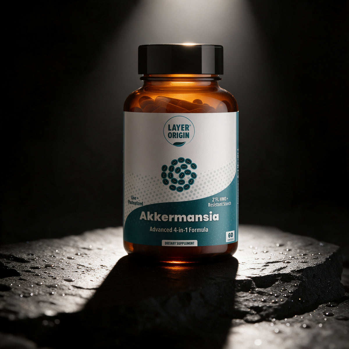 Layer Origin - Akkermansia muciniphila + PureHMO - 60 Capsules