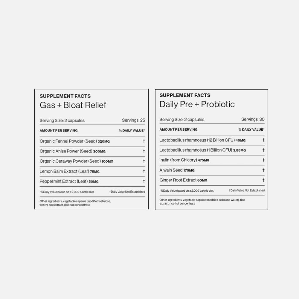 Hilma Gut & Bloat Support Bundle - 110 Vegan Capsules