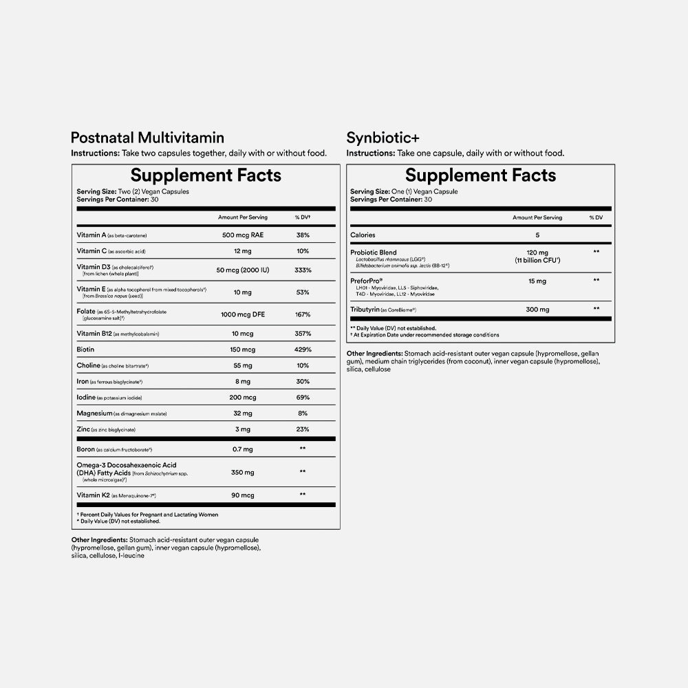 Postnatal Multivitamin & Synbiotic+ Set