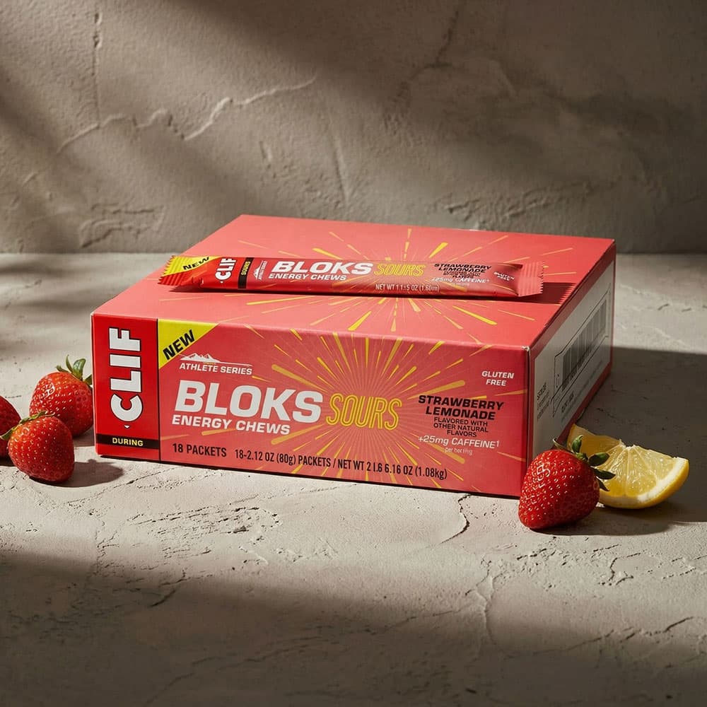 Clif Bloks Sours Strawberry Lemonade - 18 Packs Chews