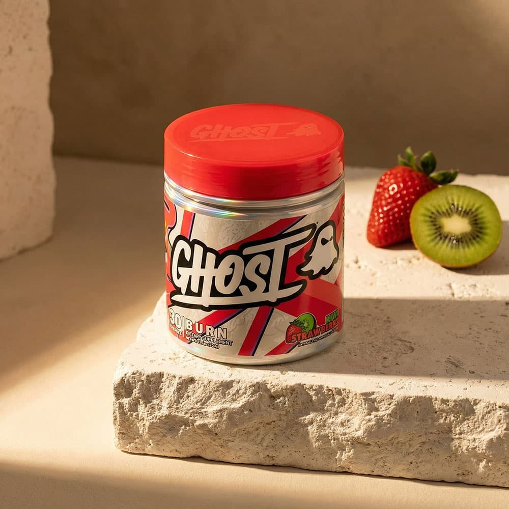 Ghost Burn Kiwi Strawberry 150mg Caffeine - 60 Servings Powder