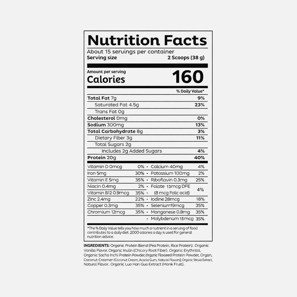 KOS Vegan Protein 20g - 15 Servings Powder (Strawberry & Cream)
