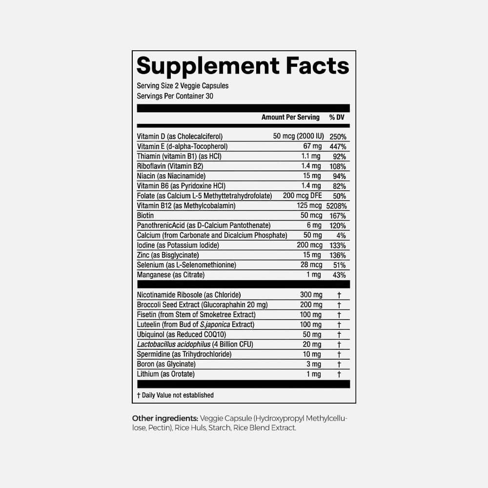 Blueprint Essential Multivitamin - 30 Vegan Capsules