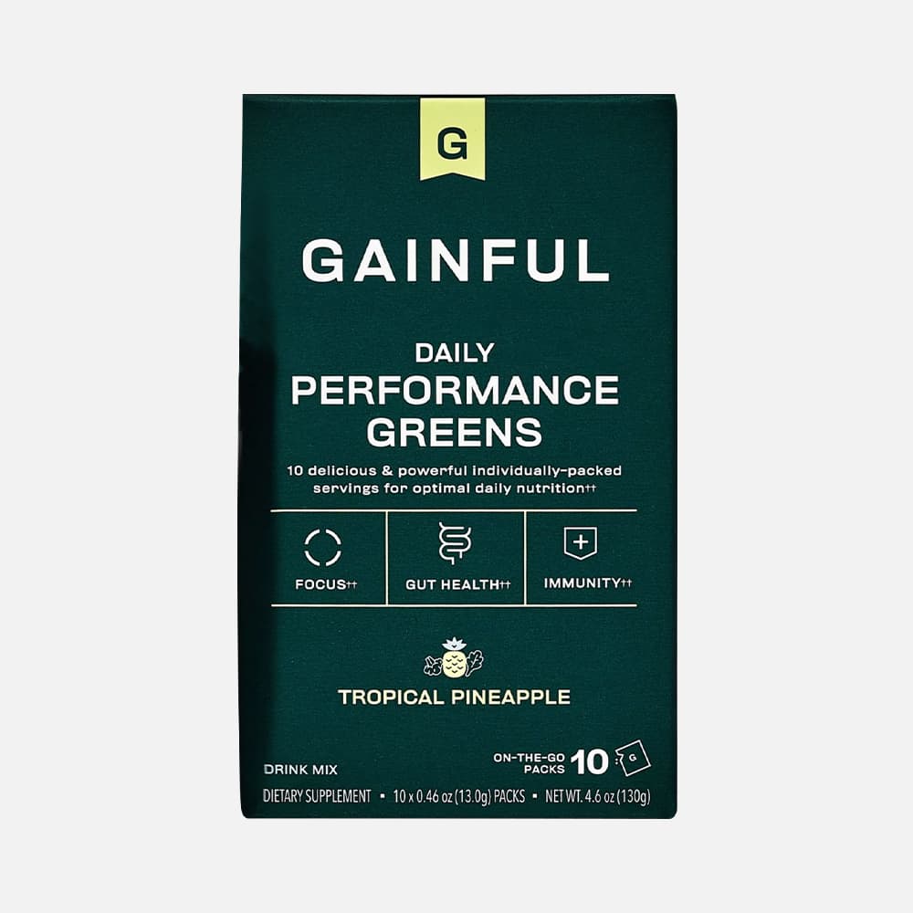 Performance Greens Powder - 10 Packs (Tropical Pineapple)