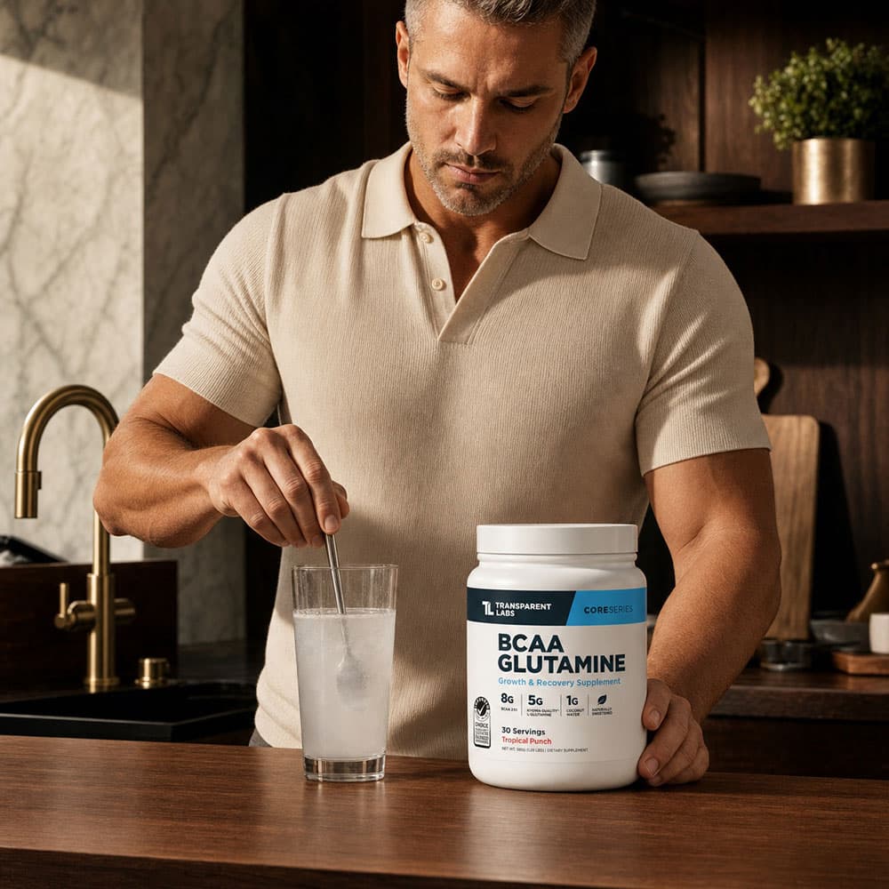 BCAA Glutamine 8000mg Powder - Tropical Punch