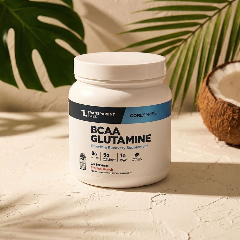 BCAA Glutamine 8000mg Powder - Tropical Punch