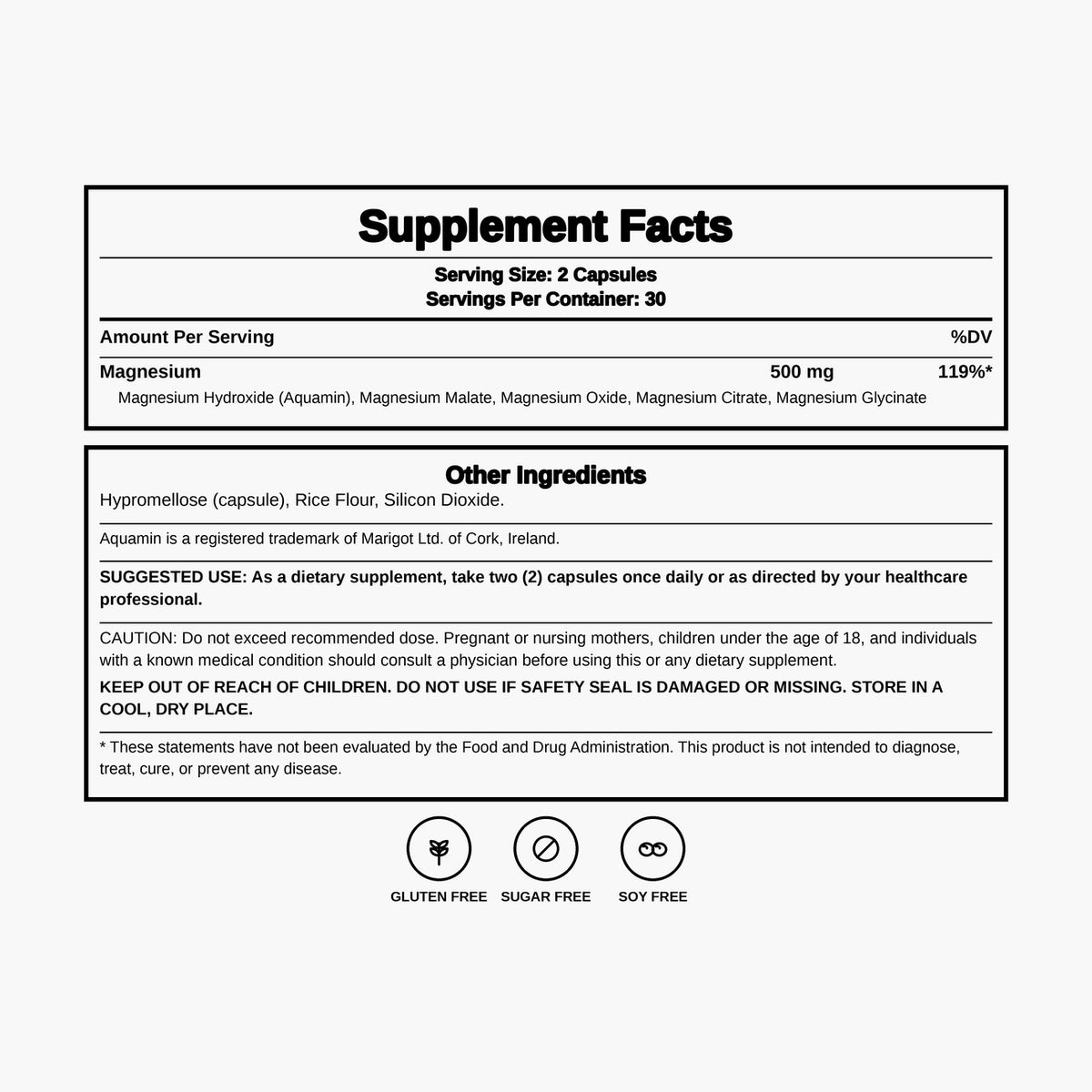 SonoHealth - Spectrum 5 Magnesium Complex - 60 Capsules