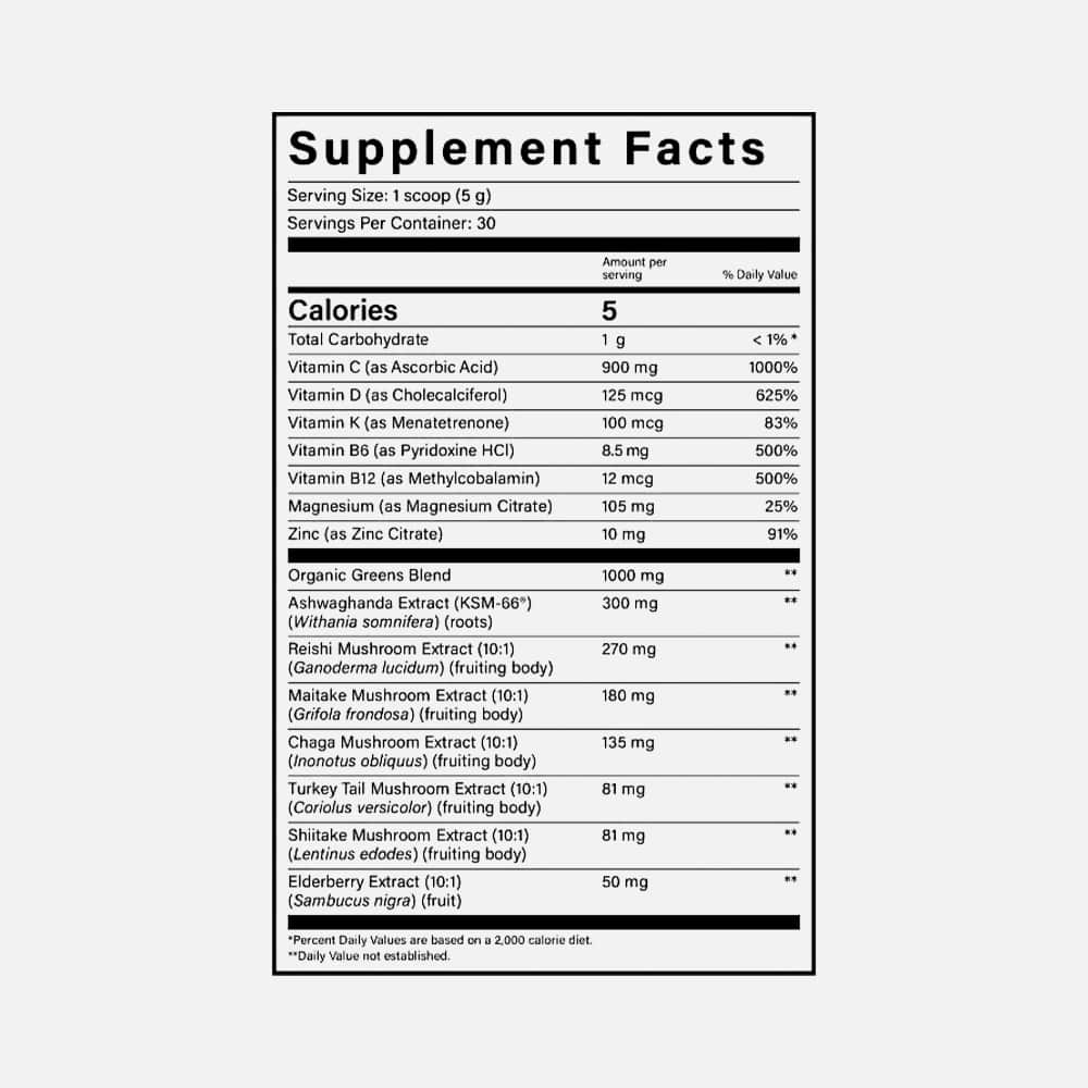 Beam Greens Superfood Blend - 30 Servings Powder