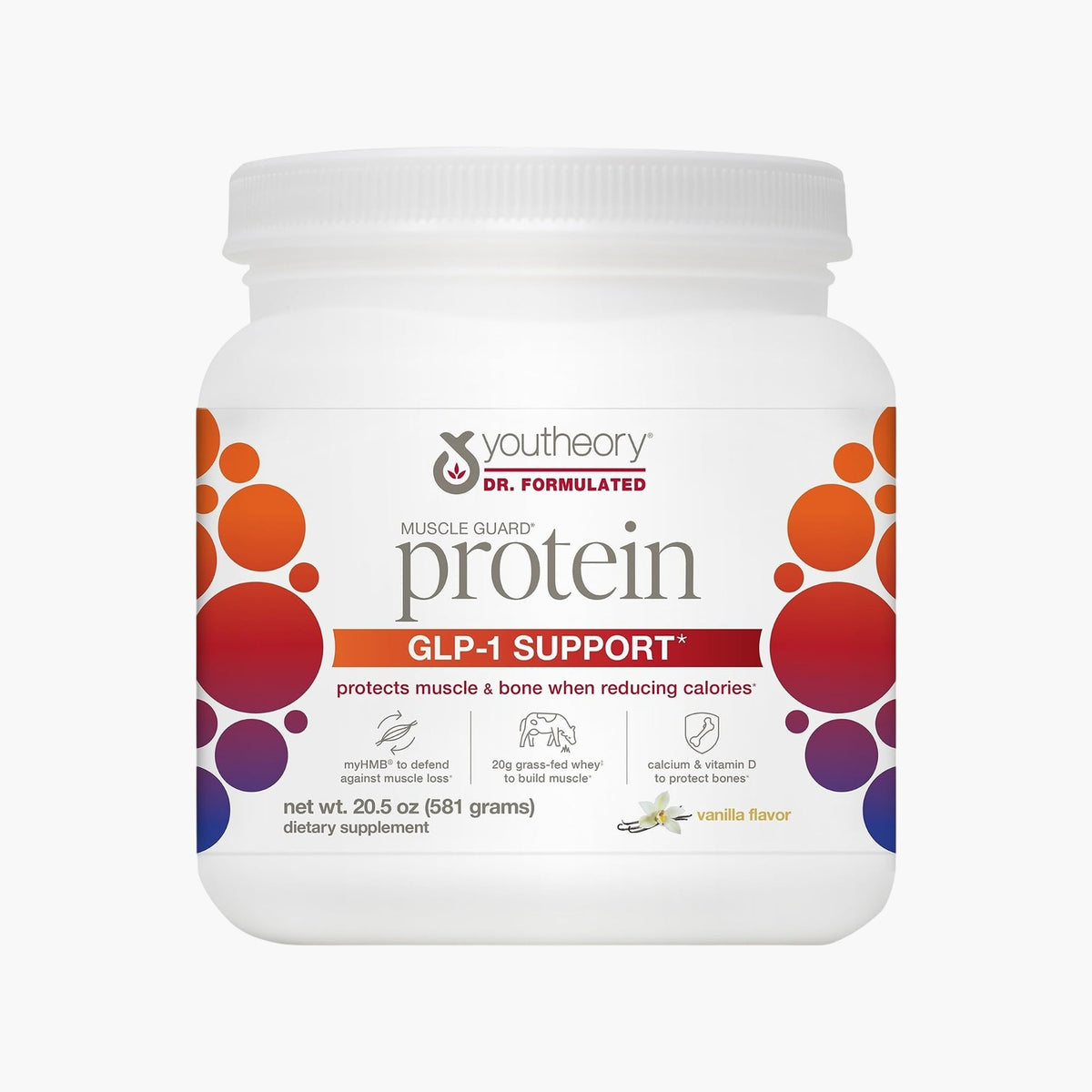 Youtheory - GLP-1 Support Muscle Guard Protein - 20.5 oz