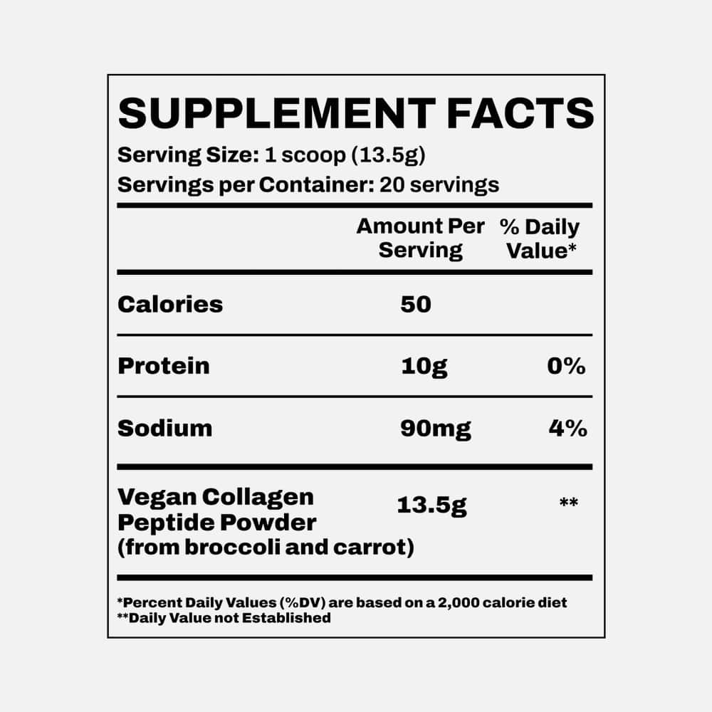 Vegan Collagen Powder 0.47oz - Unflavored Powder