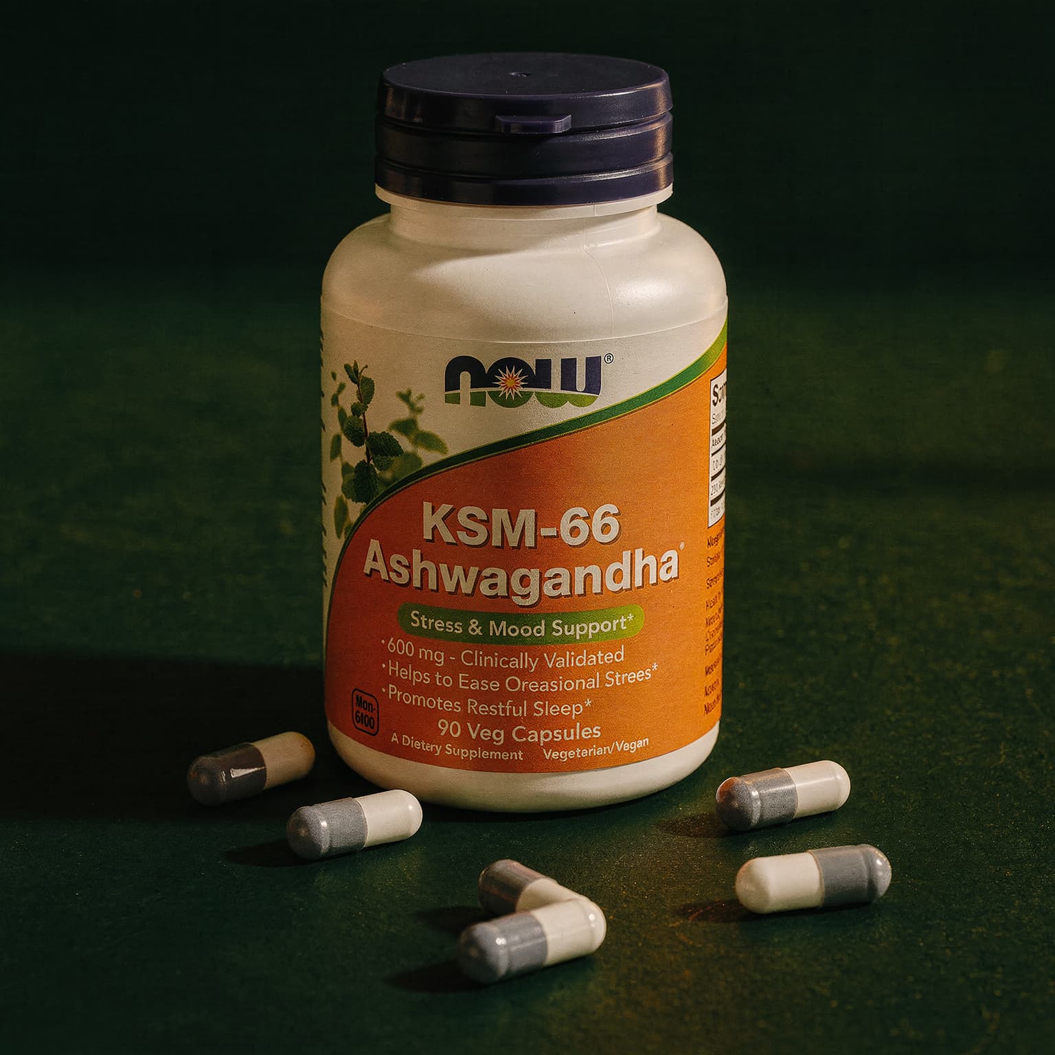 KSM-66 Ashwagandha 600mg - 90 Veg Capsules