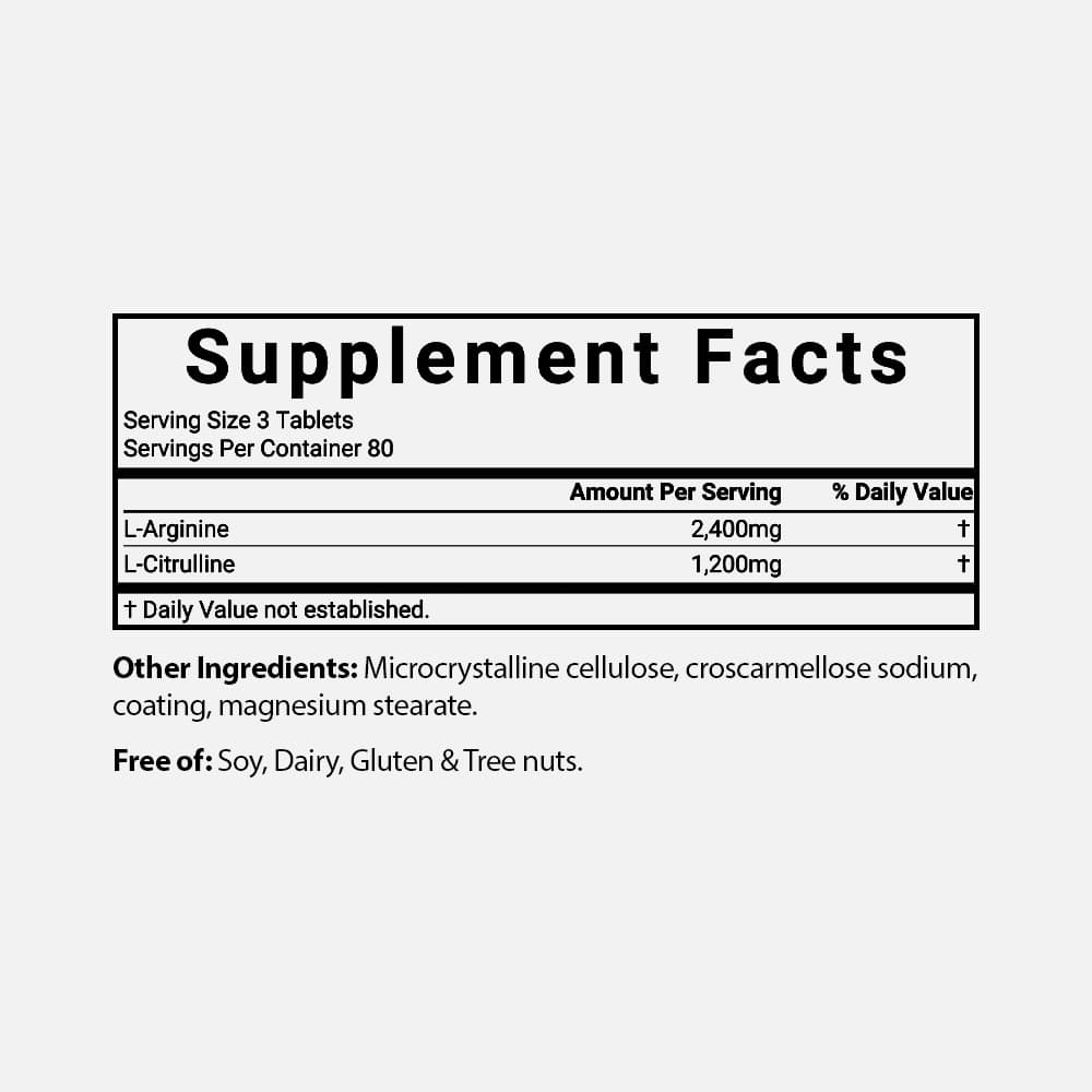 Nitric Oxide Complex 3,600mg - 240 Tablets