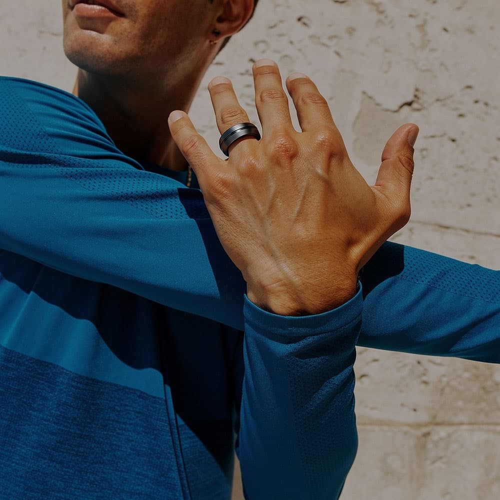 RENPHO LYNX Smart Ring - Size 8 Titanium Silver