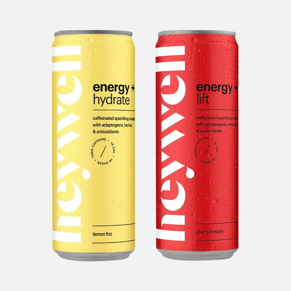 Sparkling Adaptogenic Water – Lemon Fizz & Cherry Limeade - 24 Cans