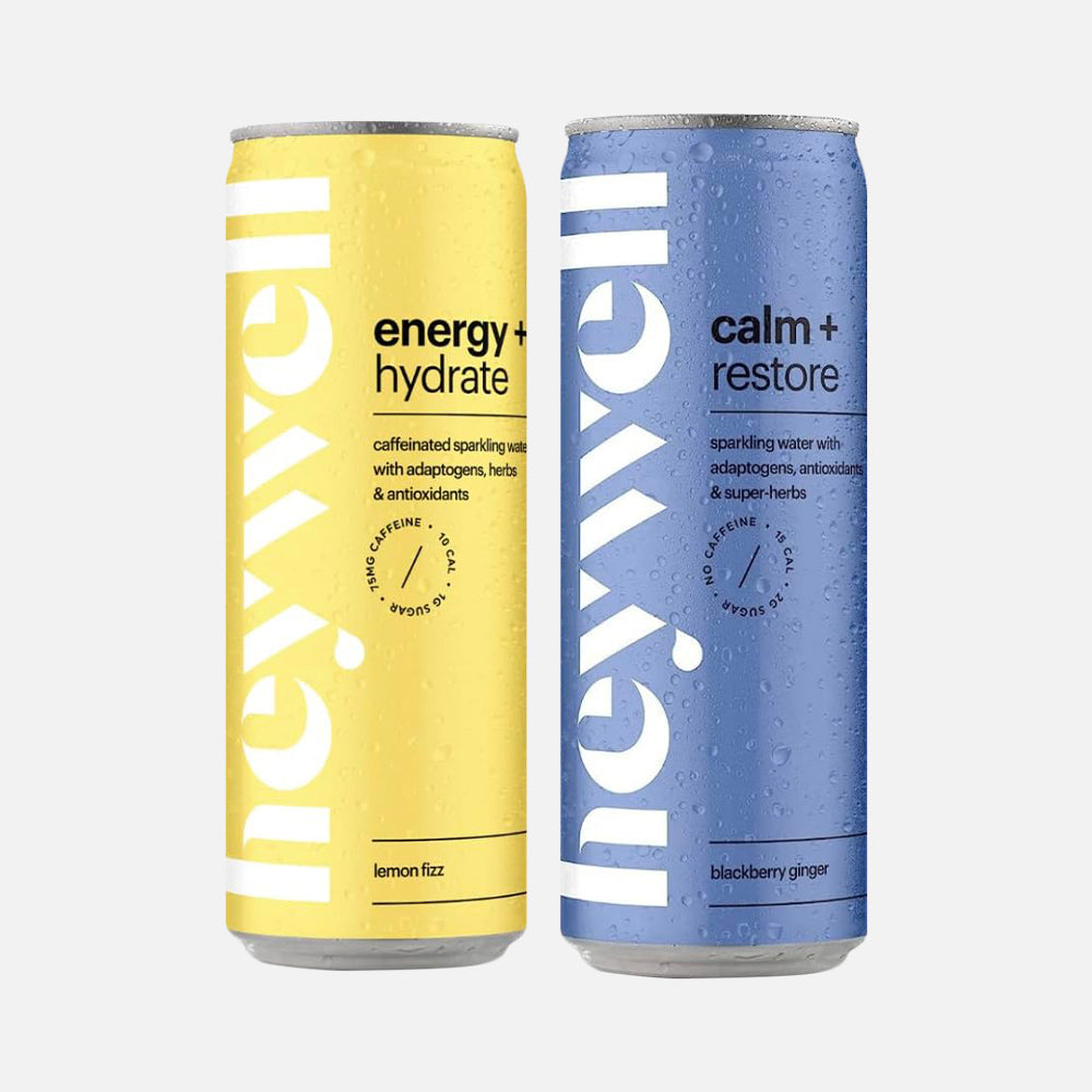 Sparkling Adaptogenic Water – Lemon Fizz & Blackberry Ginger - 24 Cans