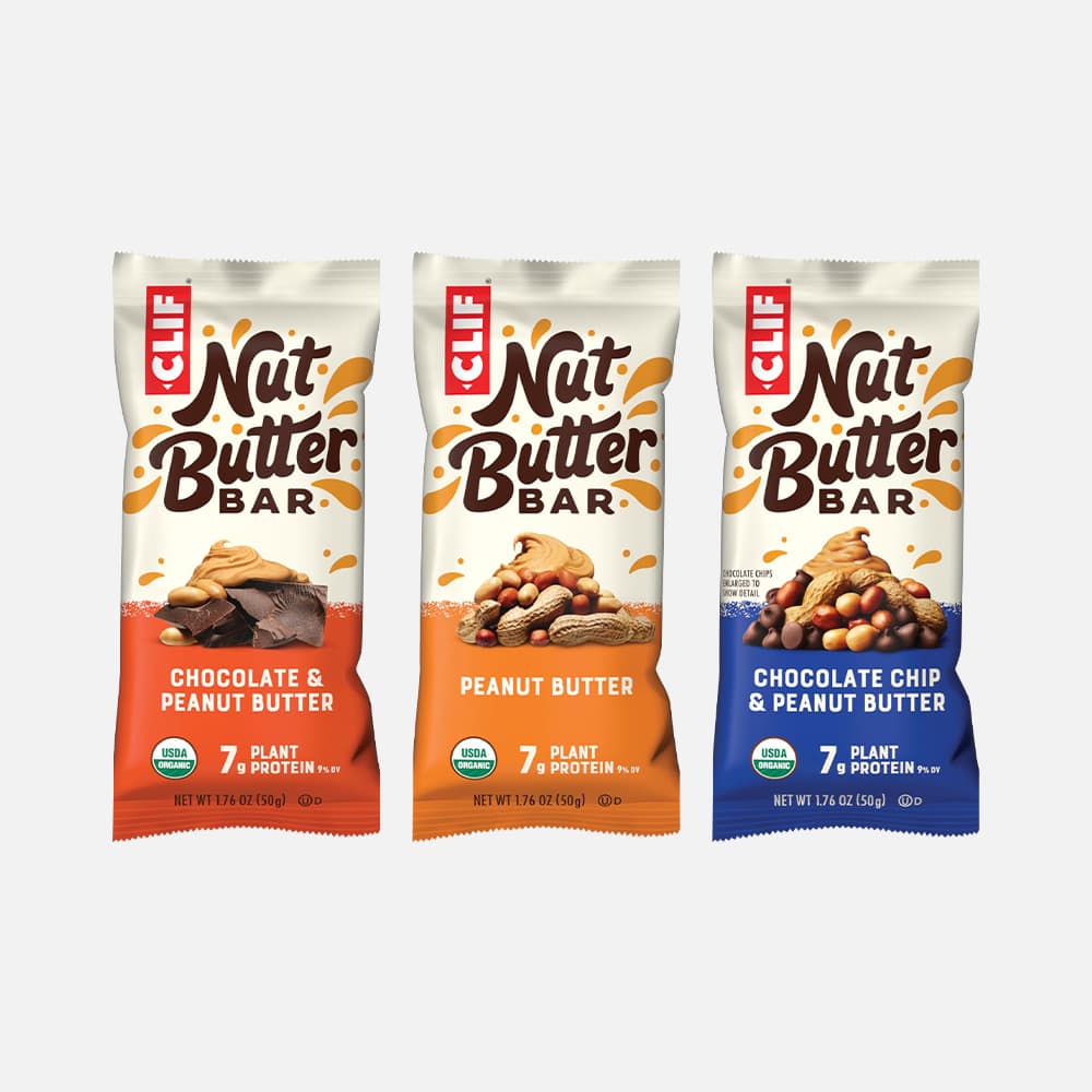 CLIF Nut Butter Bar 7g Protein - 12 Bar Variety Pack