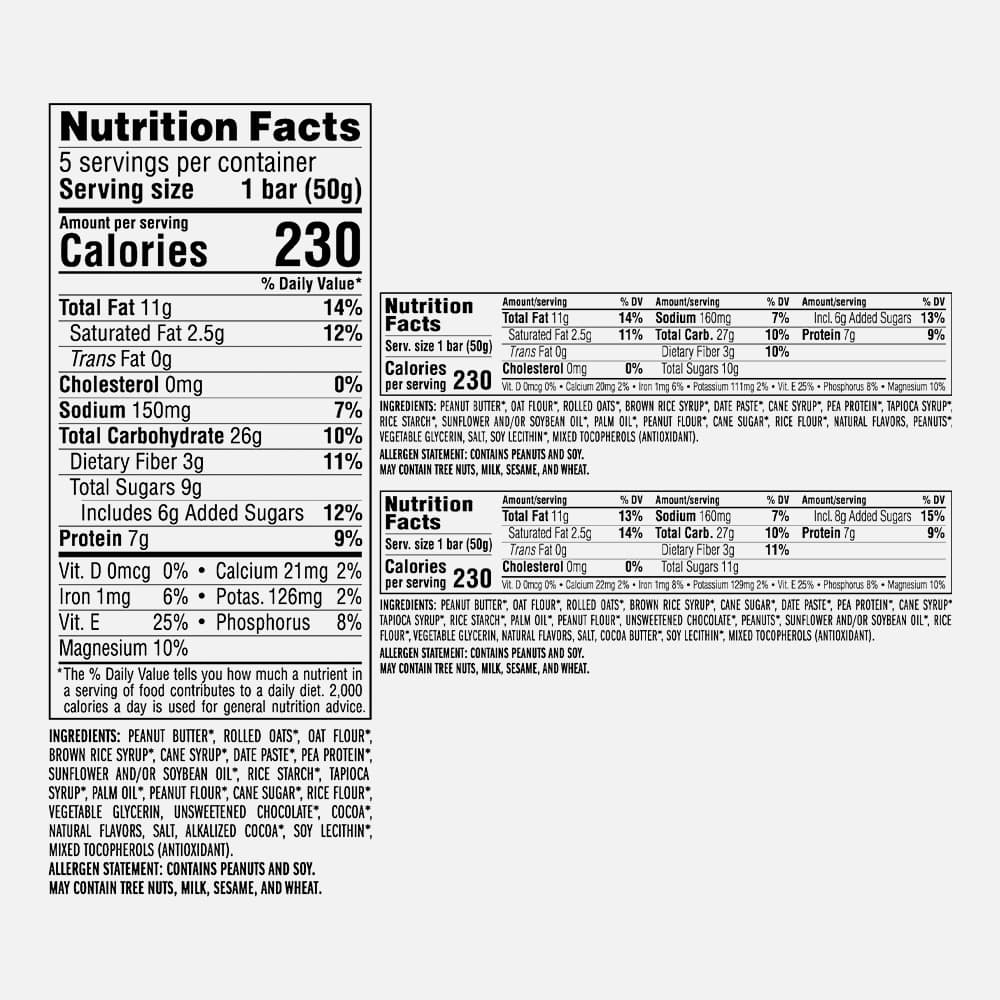 CLIF Nut Butter Bar 7g Protein - 12 Bar Variety Pack