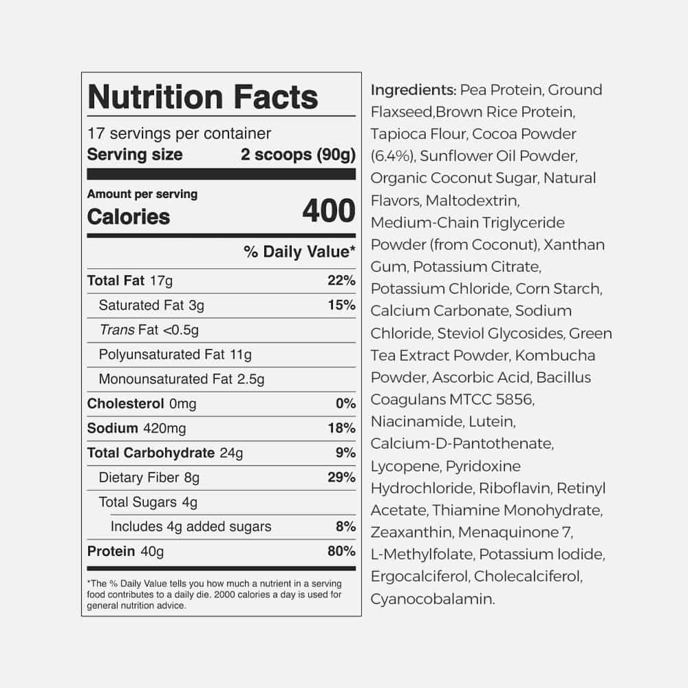 Huel Black Edition Chocolate 40g - مسحوق نباتي وشيكر