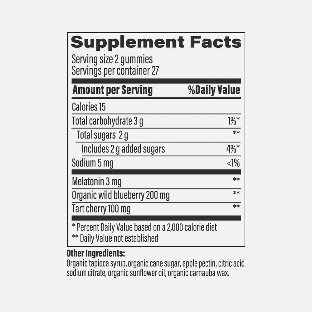 Melatonin 3mg - 54 Berry Gummies (Pack of 2)