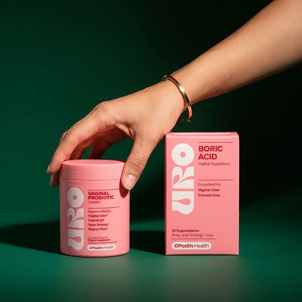 URO Vaginal Probiotic & Boric Acid Suppository Bundle