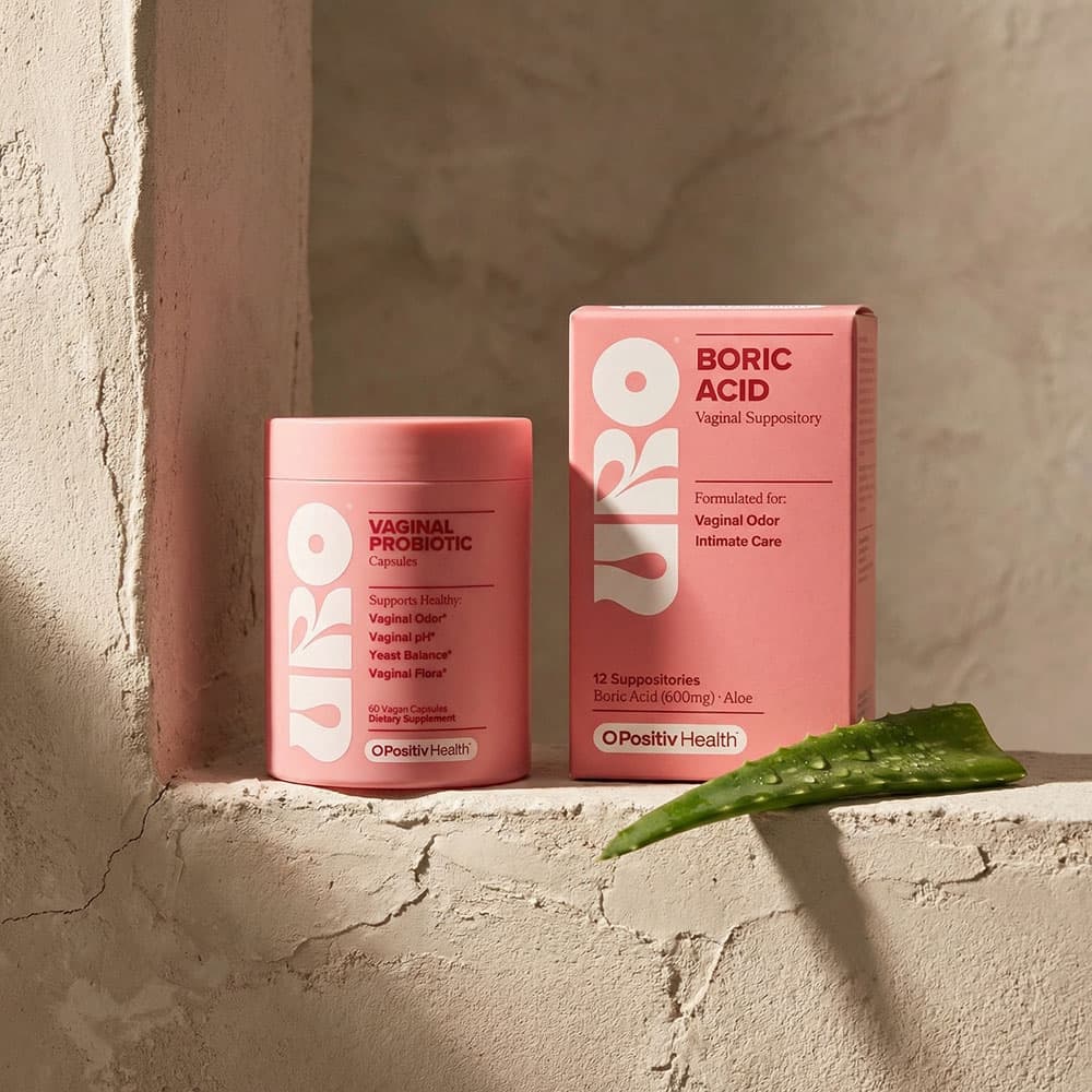 URO Vaginal Probiotic & Boric Acid Suppository Bundle