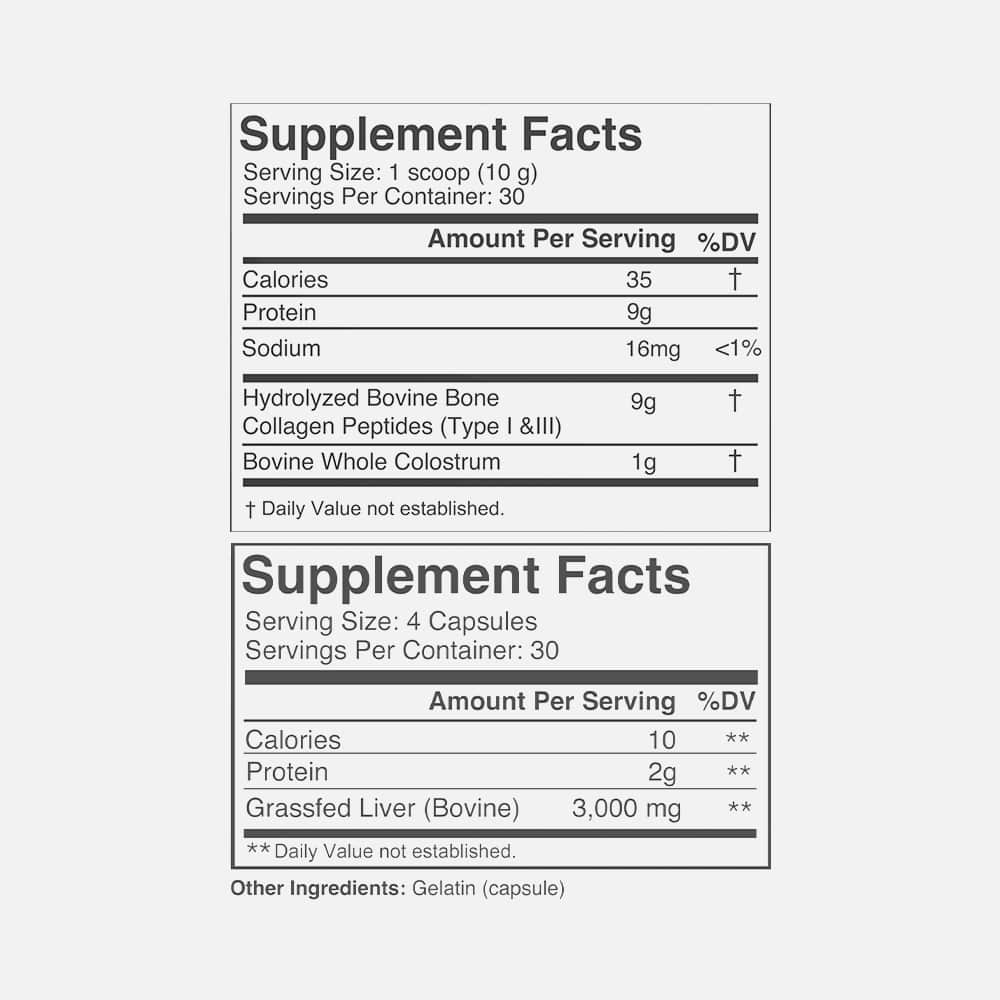 Bioactive Collagen with Bovine Colostrum + Beef Liver