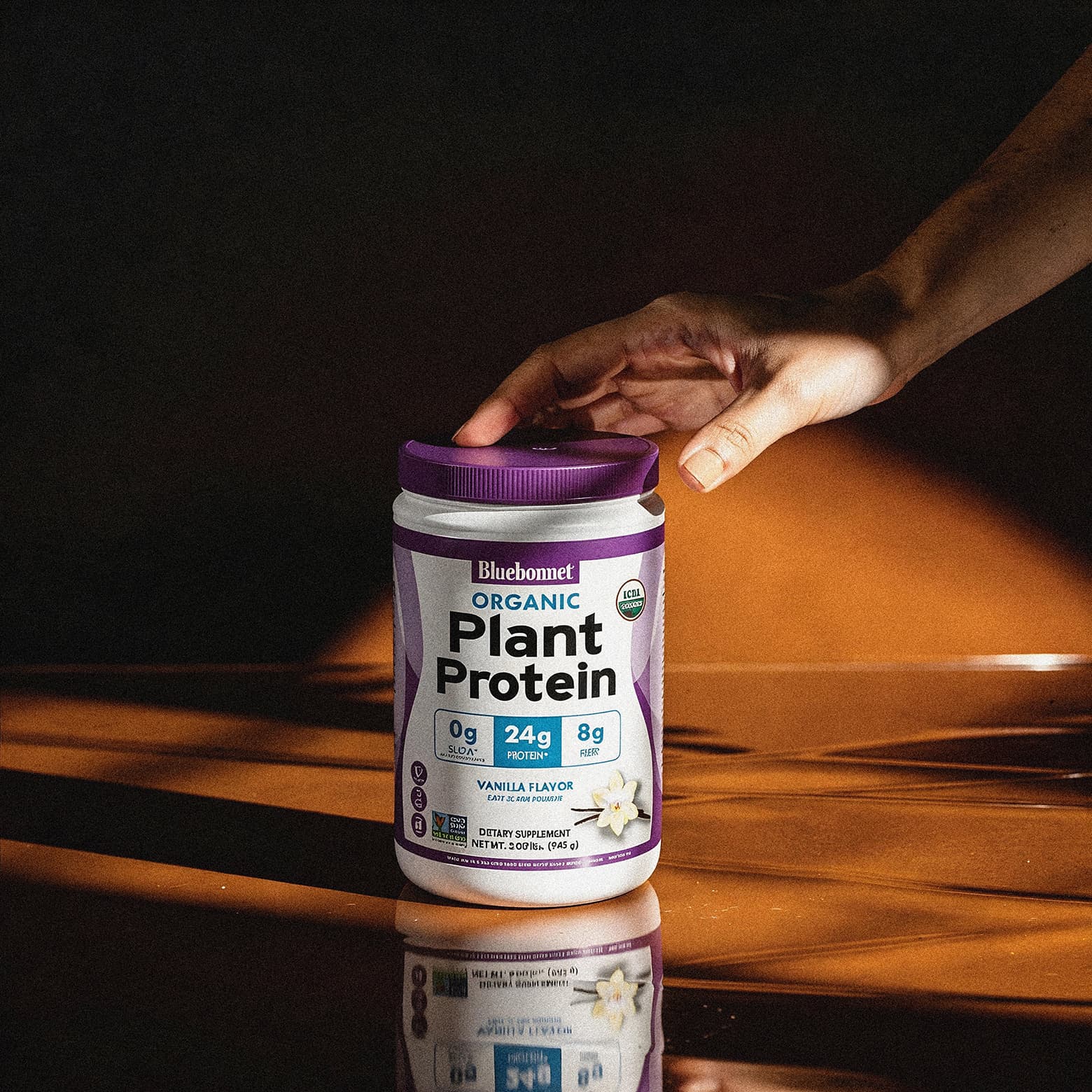 Organic Plant Protein 24g - 21 Servings Powder (Vanilla)