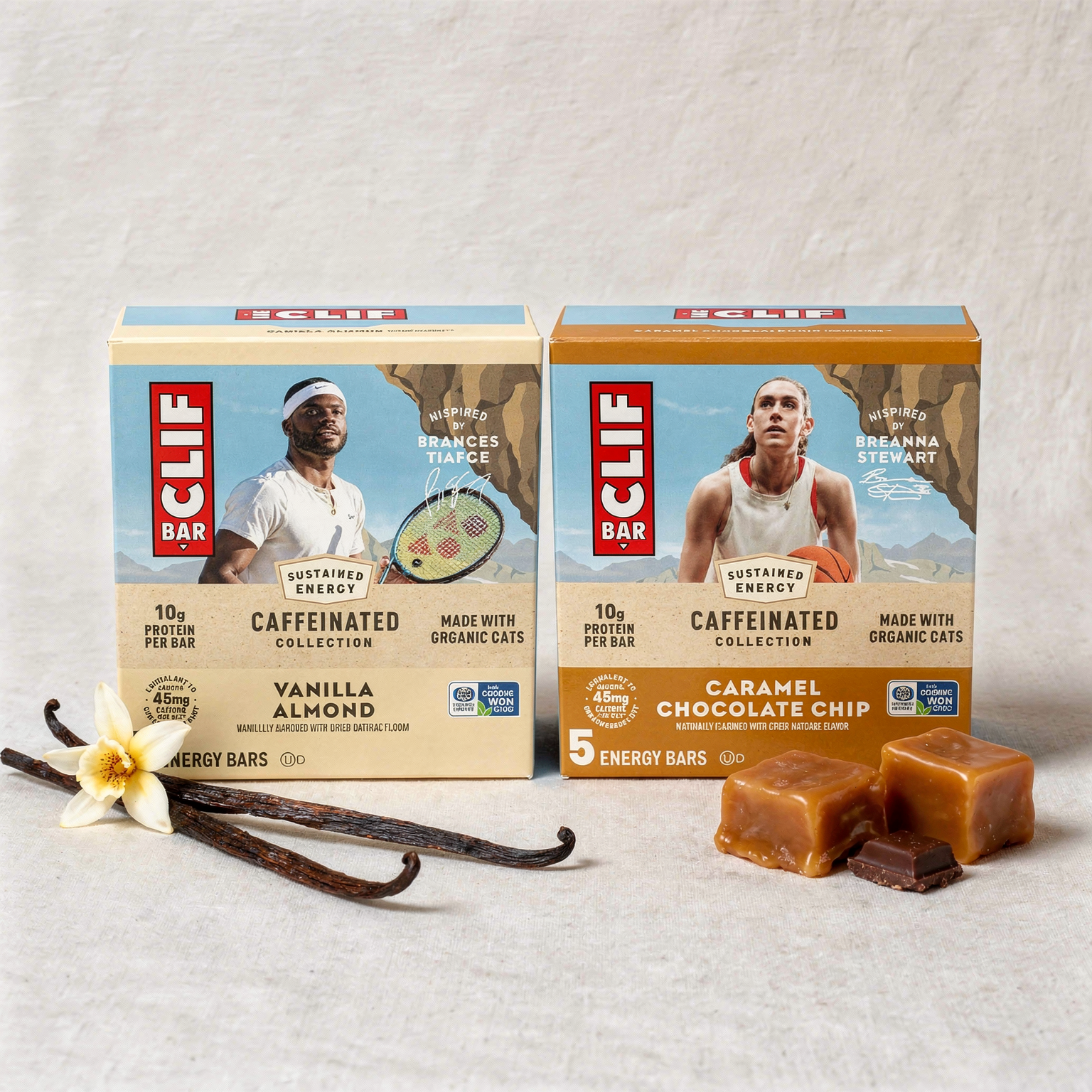 CLIF Caffeinated Energy Bars 10g Protein - 10 Bars