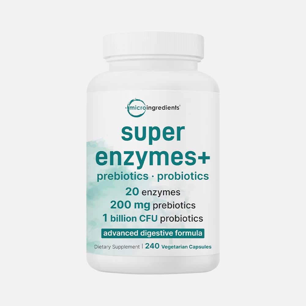 Super Enzymes with Pre & Probiotics 200mg - 240 Capsules