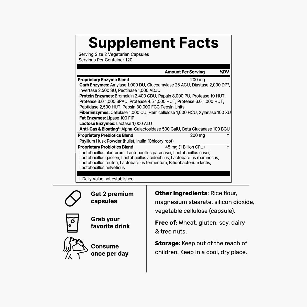 Enzymes with Pre & Probiotics