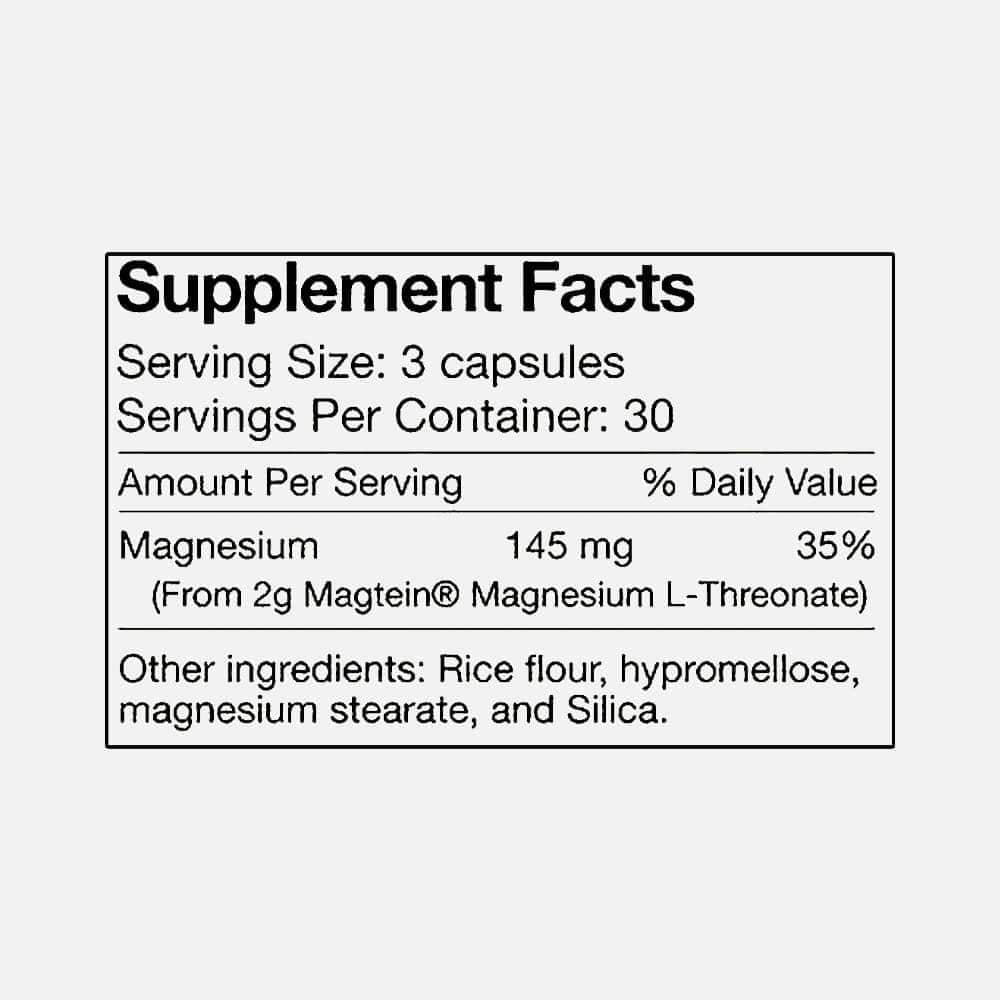 Momentous Magtein Magnesium L-Threonate 145mg with Tongkat Ali