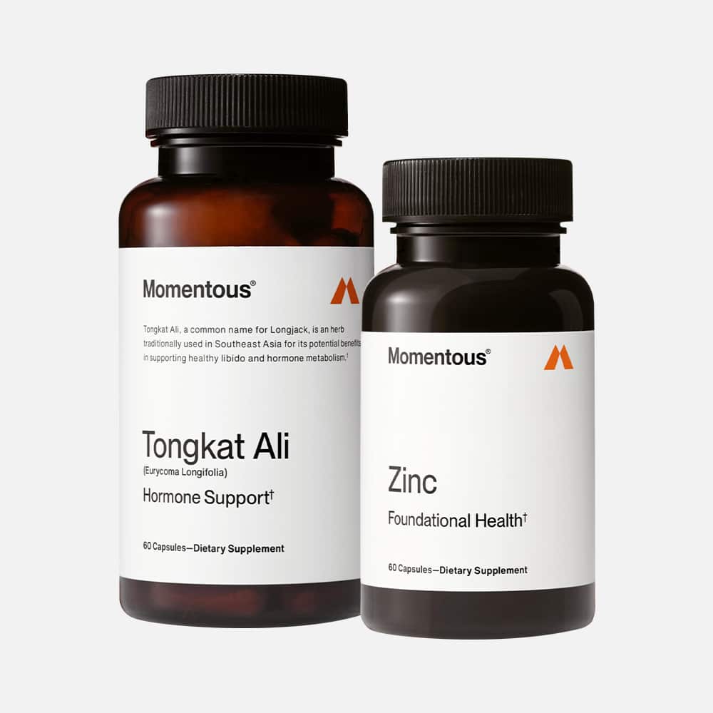 Momentous Tongkat Ali & Zinc Picolinate Stack 90 Servings