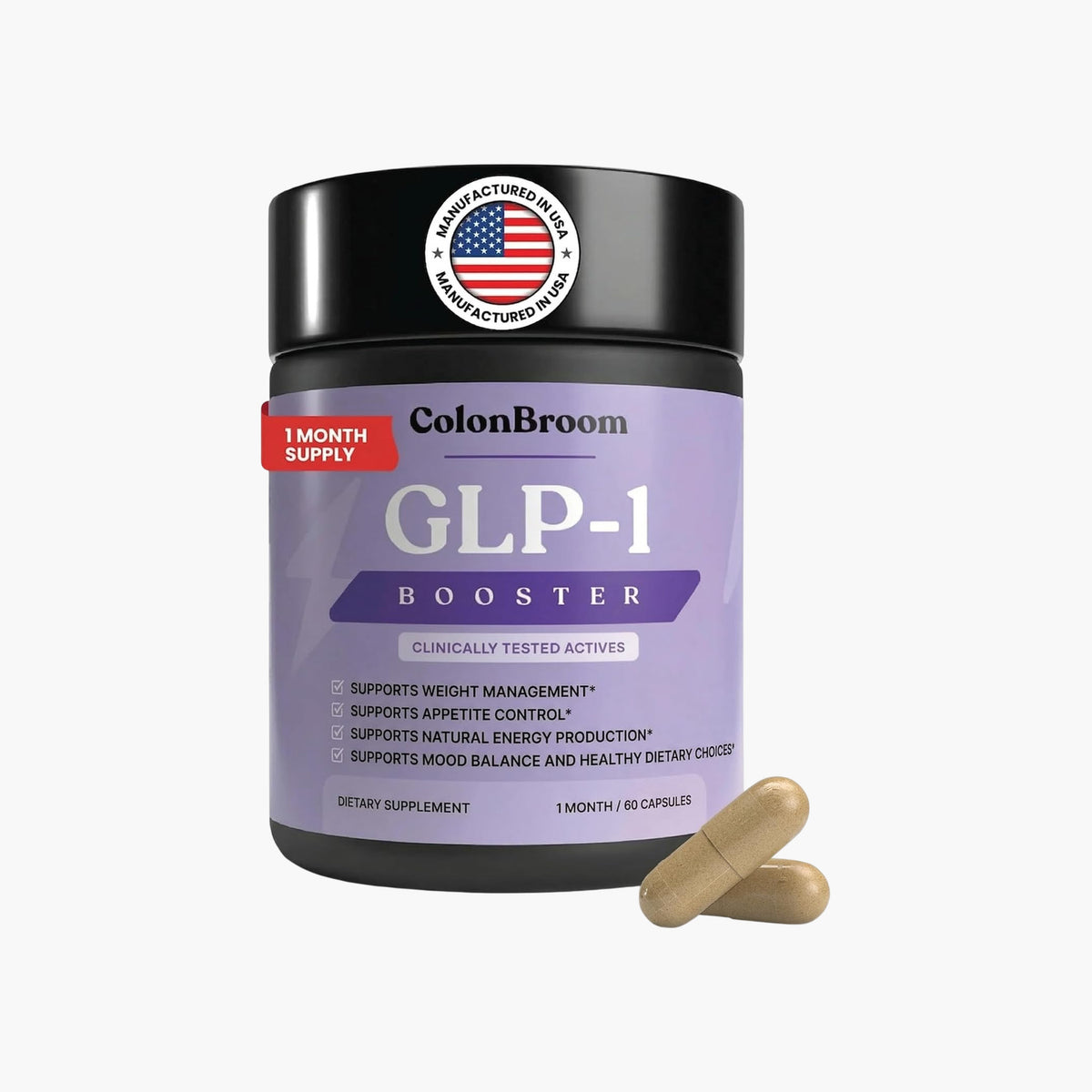 ColonBroom - GLP-1 Weight Management Capsules - 60 Count