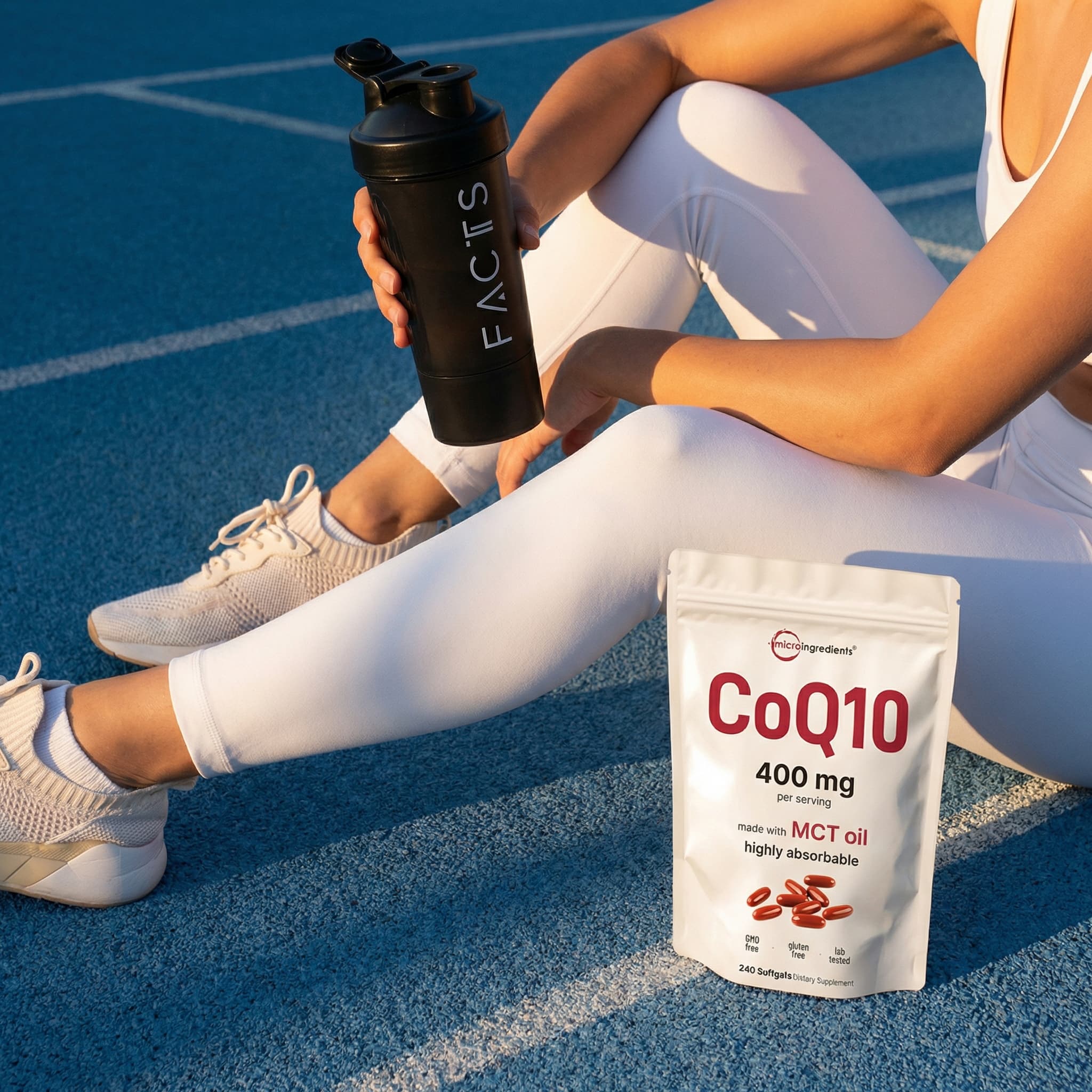CoQ10 400mg - 240 Softgels (with Coconut MCT Oil)