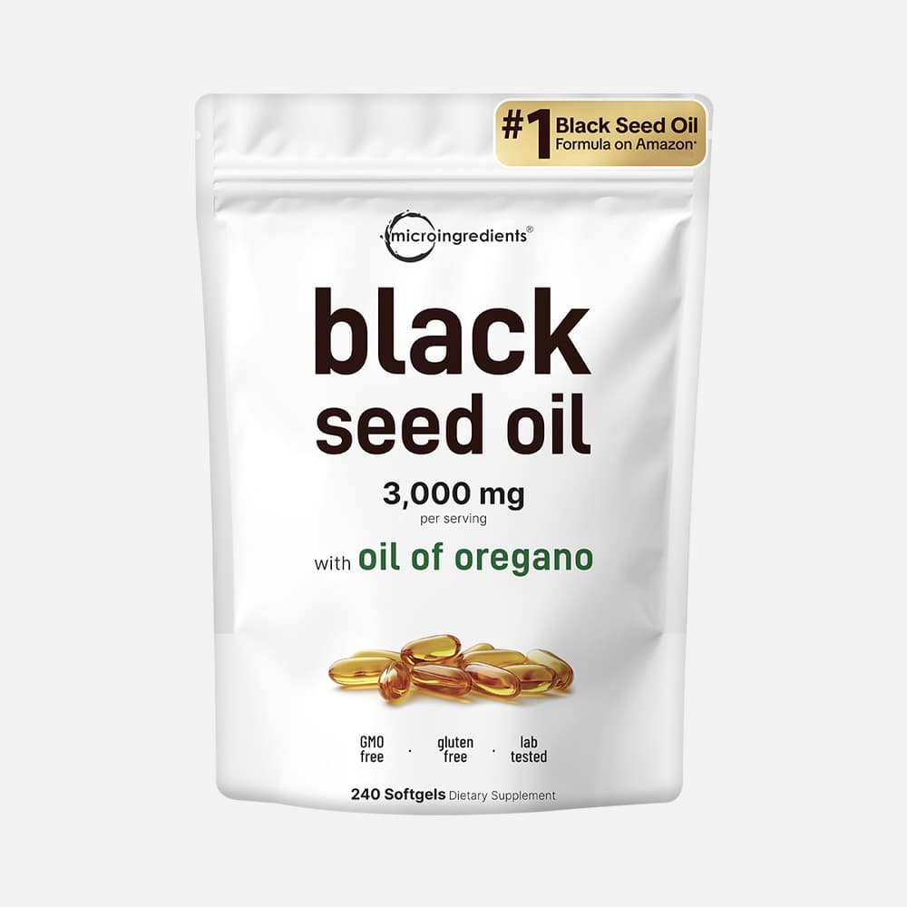 Black Seed Oil 3000mg + Oregano Oil 100mg - 240 Softgels