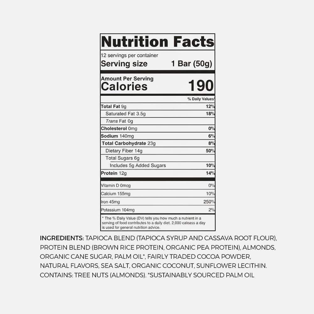 TRUBAR Vegan Protein Bar 12g - 12 Bars (Cocoa For Coconuts)