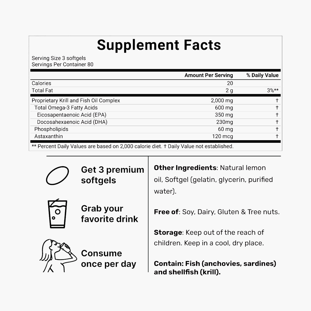 Omega-3 Krill & Fish Oil