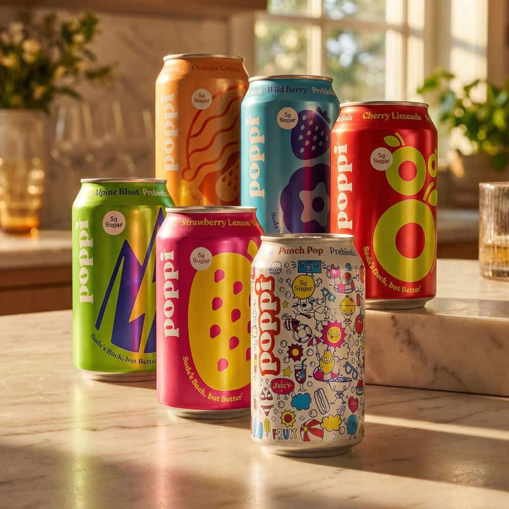 Poppi Prebiotic Soda Variety Pack - 12 Cans (12 fl oz)