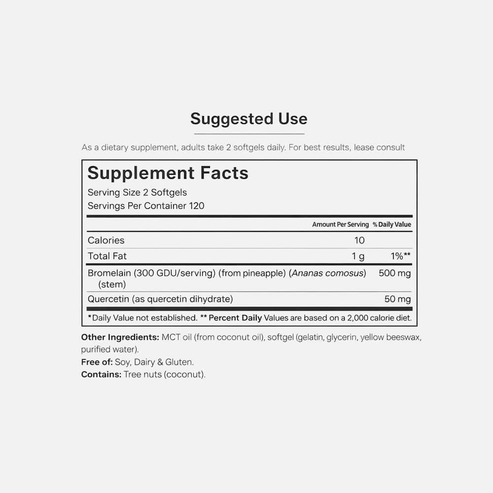 Bromelain with Quercetin
