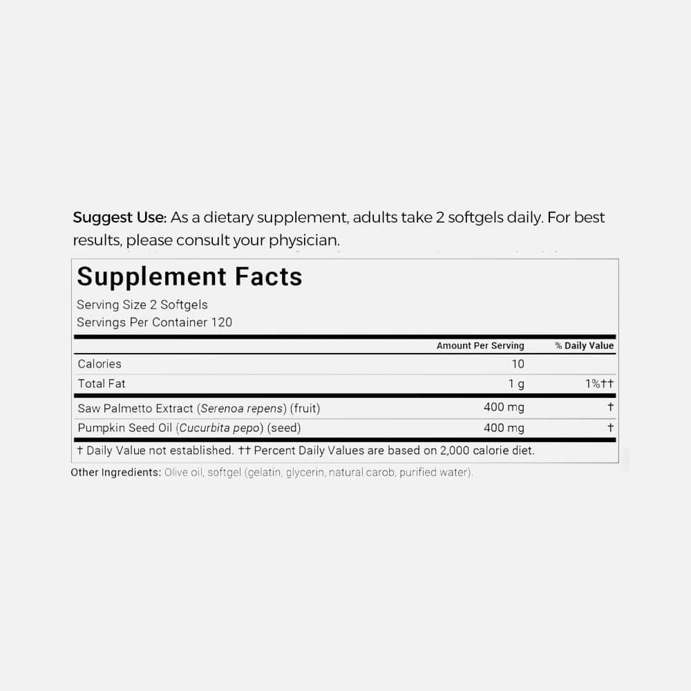 Saw Palmetto & Pumpkin Seed Oil