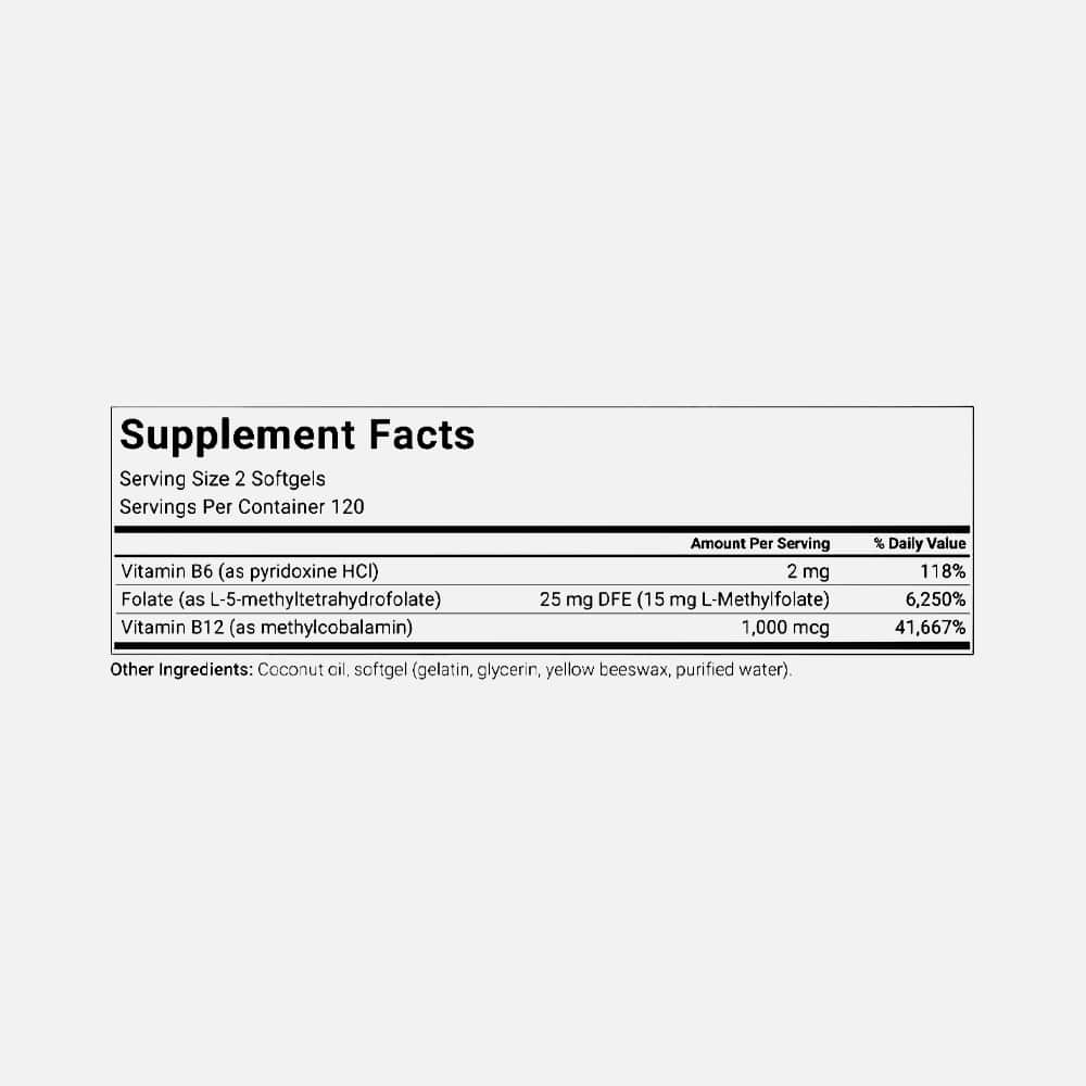 L-Methylfolate + B6 + B12