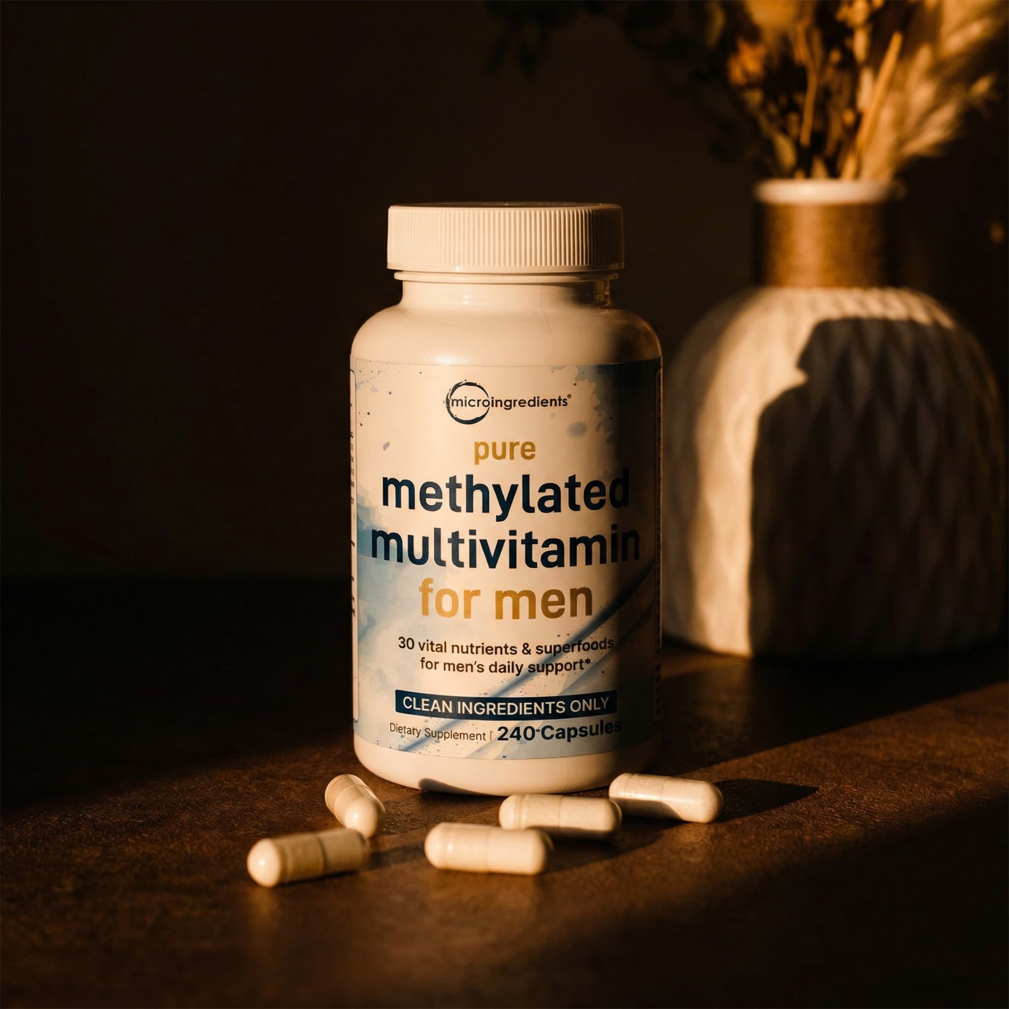 Methylated Multivitamin for Men - 240 Capsules