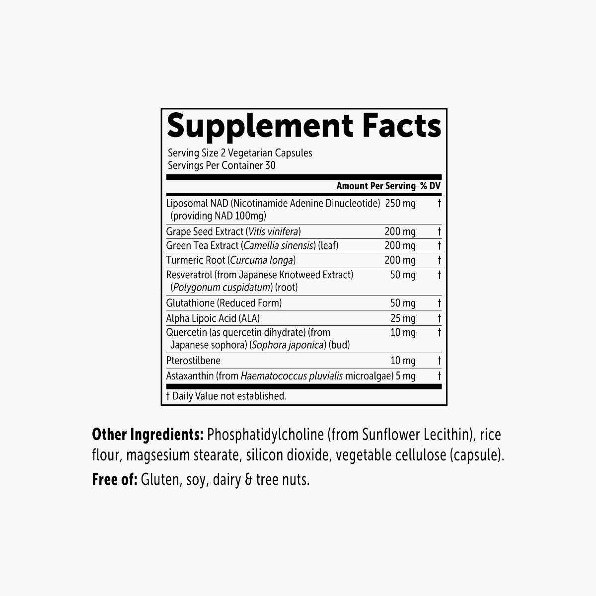 Liposomal NAD+