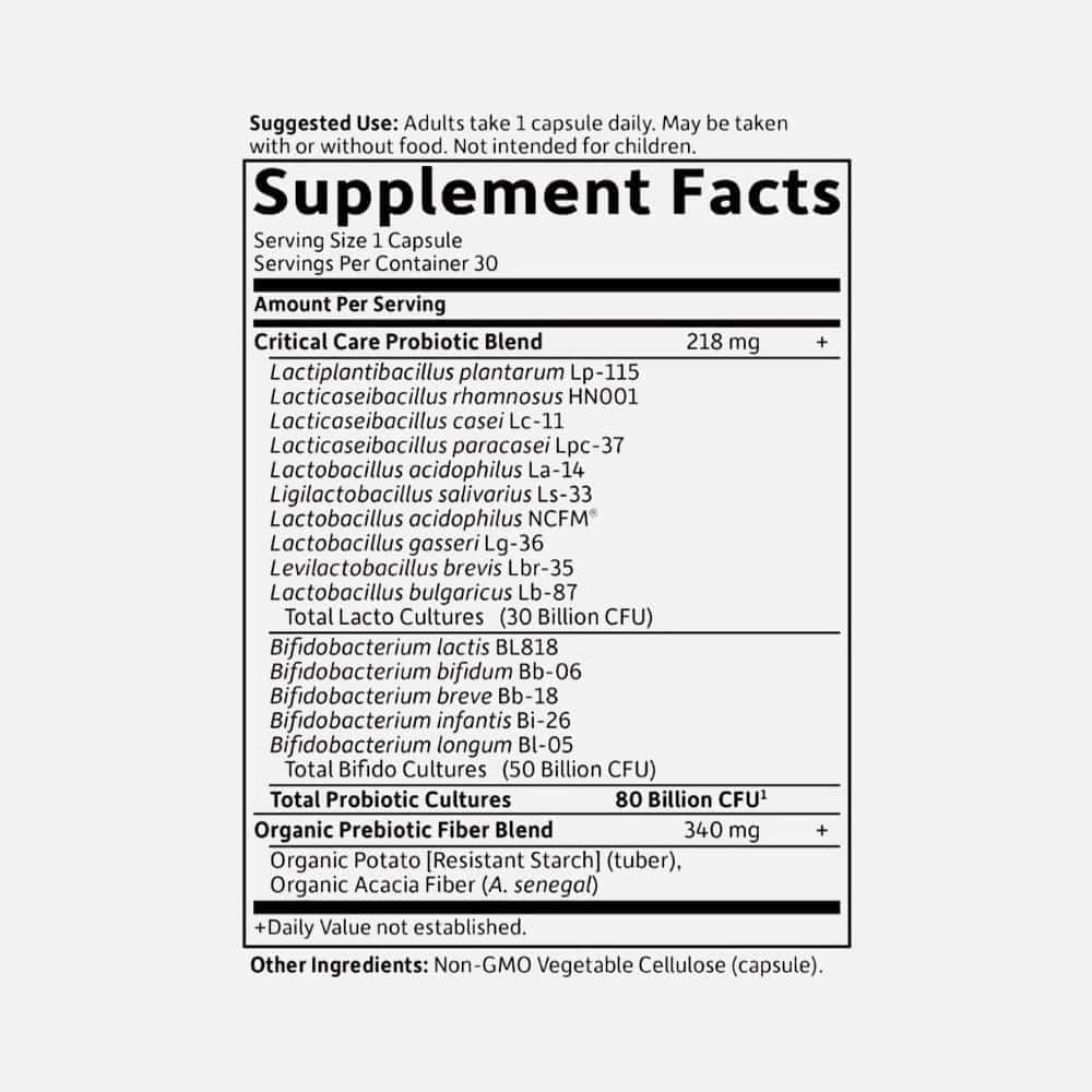 Dr. Formulated Probiotics 80 Billion CFU - 30 Capsules