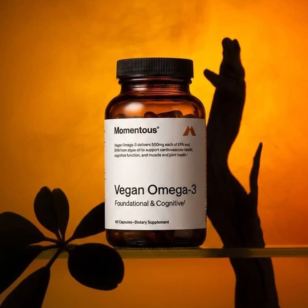Momentous Vegan Omega-3 – Plant-Based EPA & DHA (1,000 mg) - 30 Servings