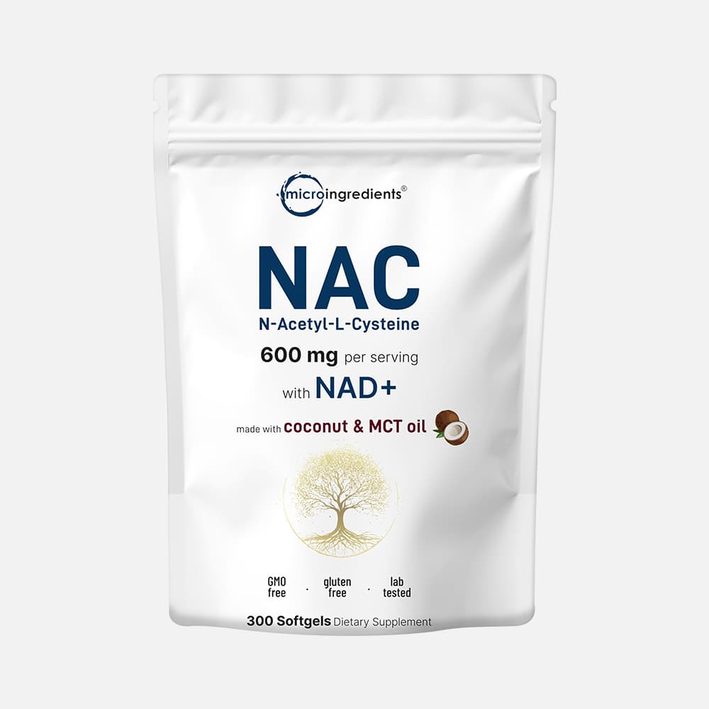 NAC 600mg with NAD+ - 300 Softgels