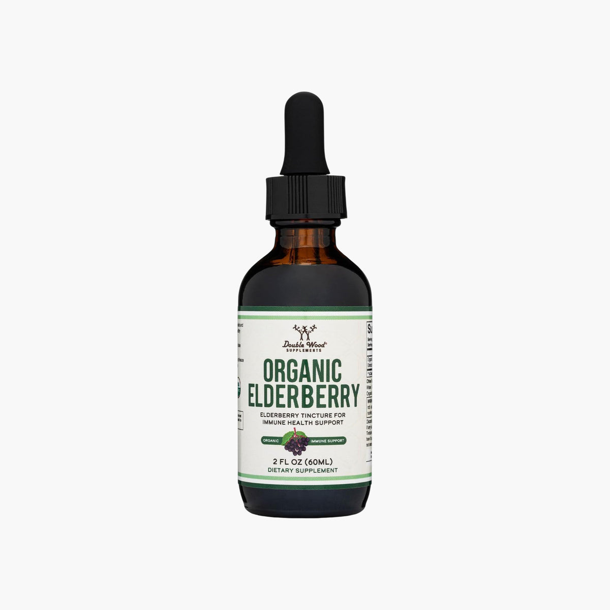 Organic Elderberry 200mg - 60-Serving Liquid Tincture