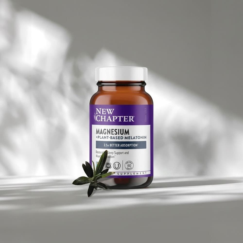 Magnesium + Plant-Based Melatonin - 60 Tablets